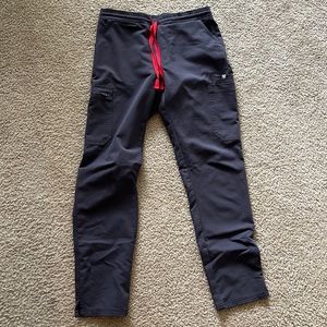 Dark Grey skinny Figs scrub pants